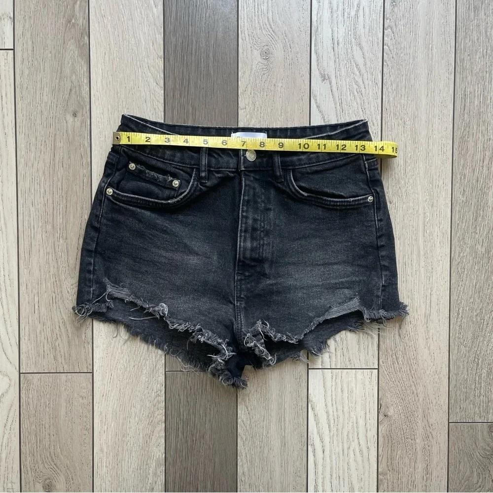 Zara Black Denim Women Shorts